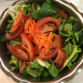 Gluten-free house salad from Trattoria La Casalinga